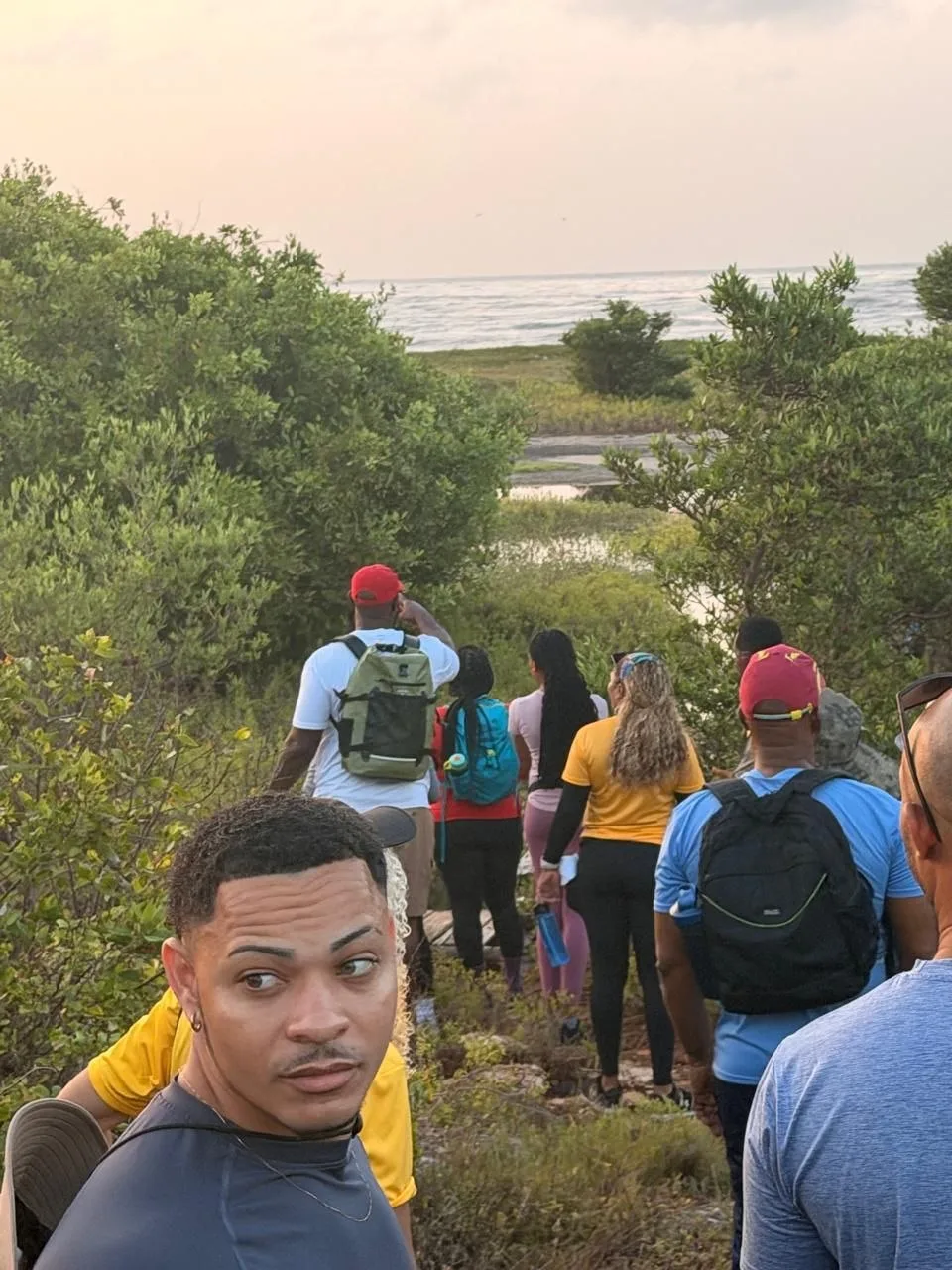 Lifestyle Hikers heading from Sand Hills toward the Hellshire wetlands