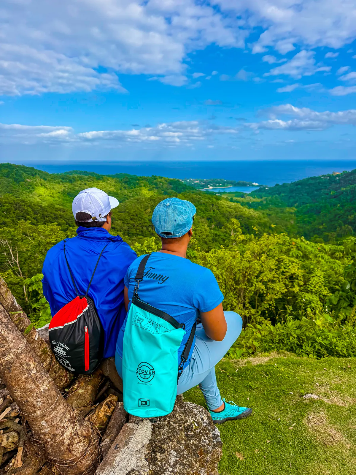 Mountain and sea view from a Portland hiking trail