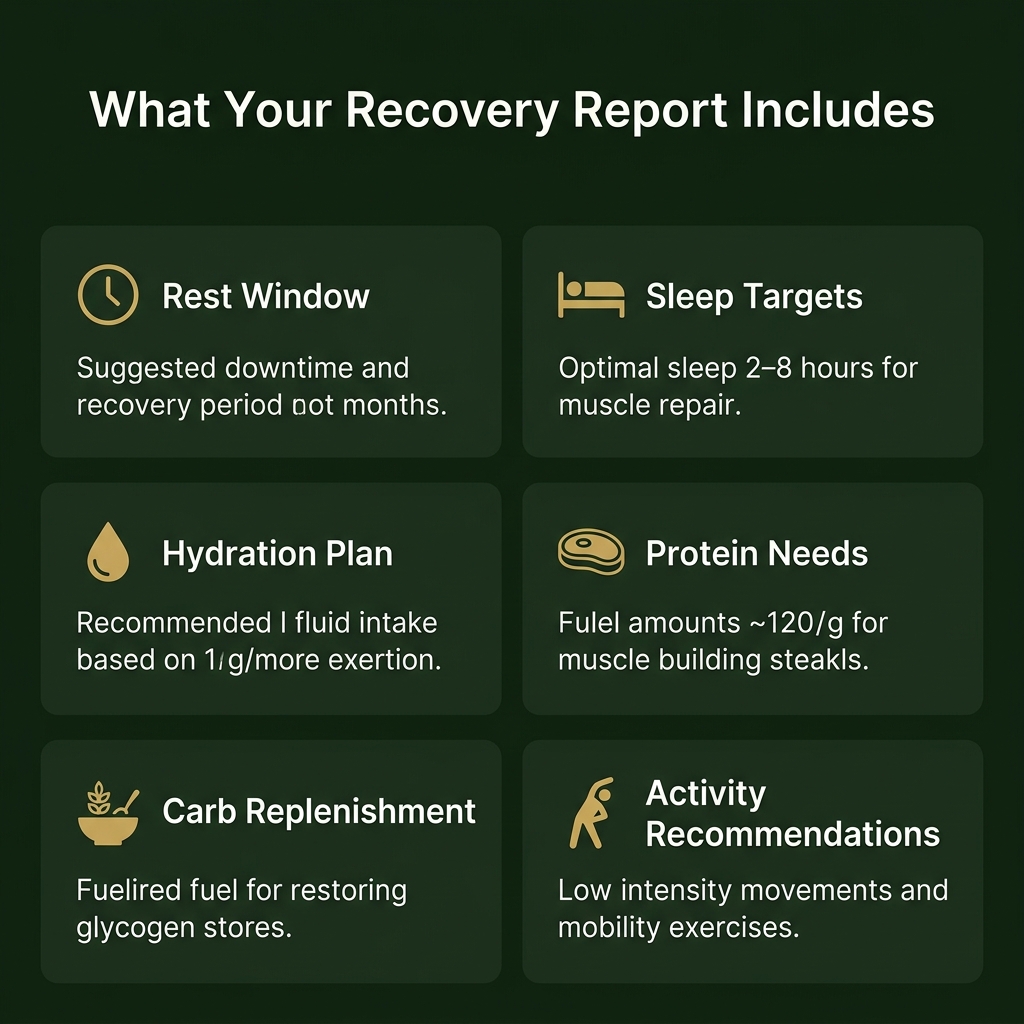 What your recovery report includes