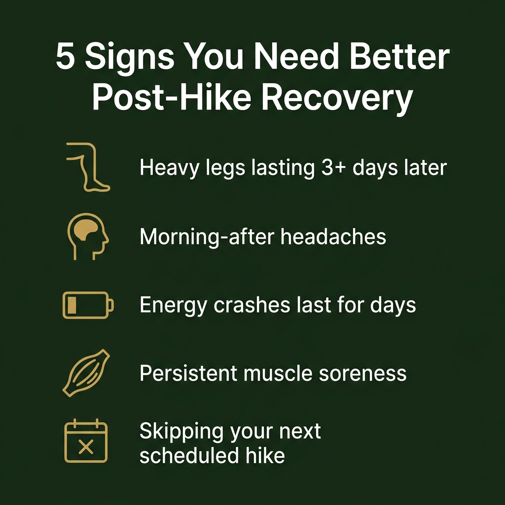 5 signs you need better post-hike recovery